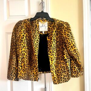 Milly Leopard Overcoat. Worn twice. Great condition. Size 8.